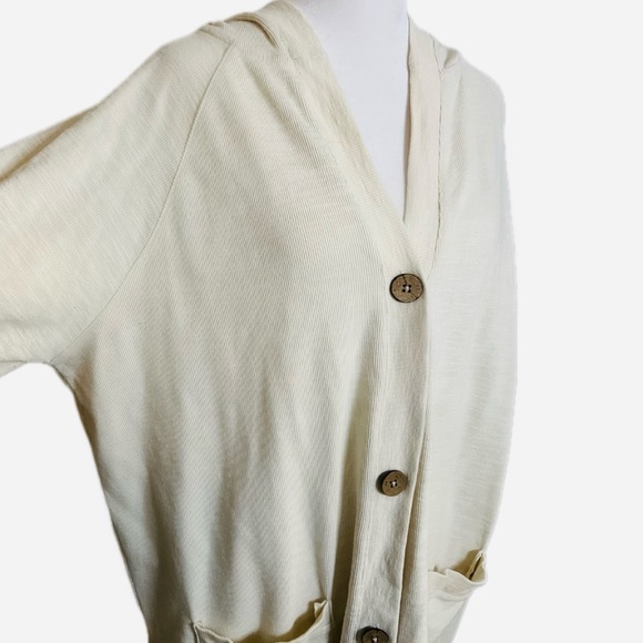 Isaac Mizrahi Cream Button-Up Cardigan-XL - Picture 3 of 8